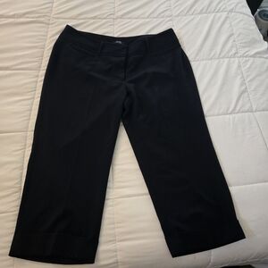 Rafaella Women's Navy Blue Cropped Trousers